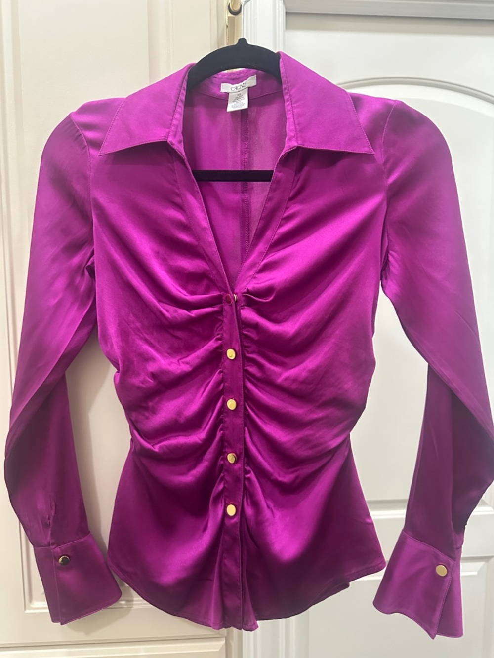 Cache Magenta Blouse Size XS